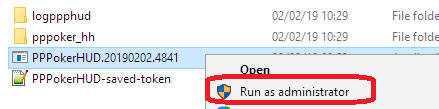 Запустите PPPoker HUD от имени администратора